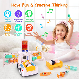 اسباب بازی نوزادی ماشین آمبولانس موزیکال هولی تویز Hola Toys مدل E8997 _اسباب بازی نوزادی